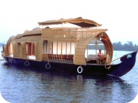 Evening on a kerala houseboat